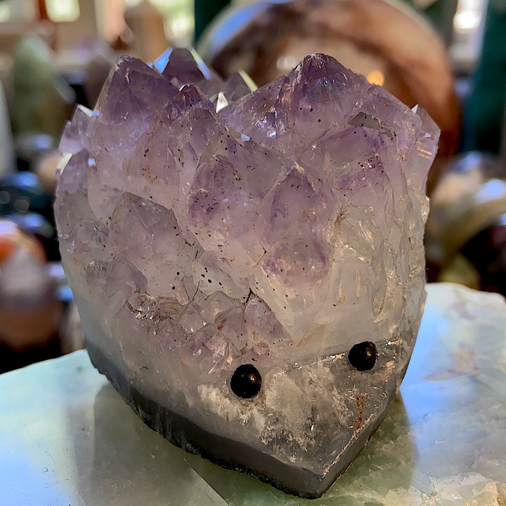 Amethyst Crystal Hedgehog!